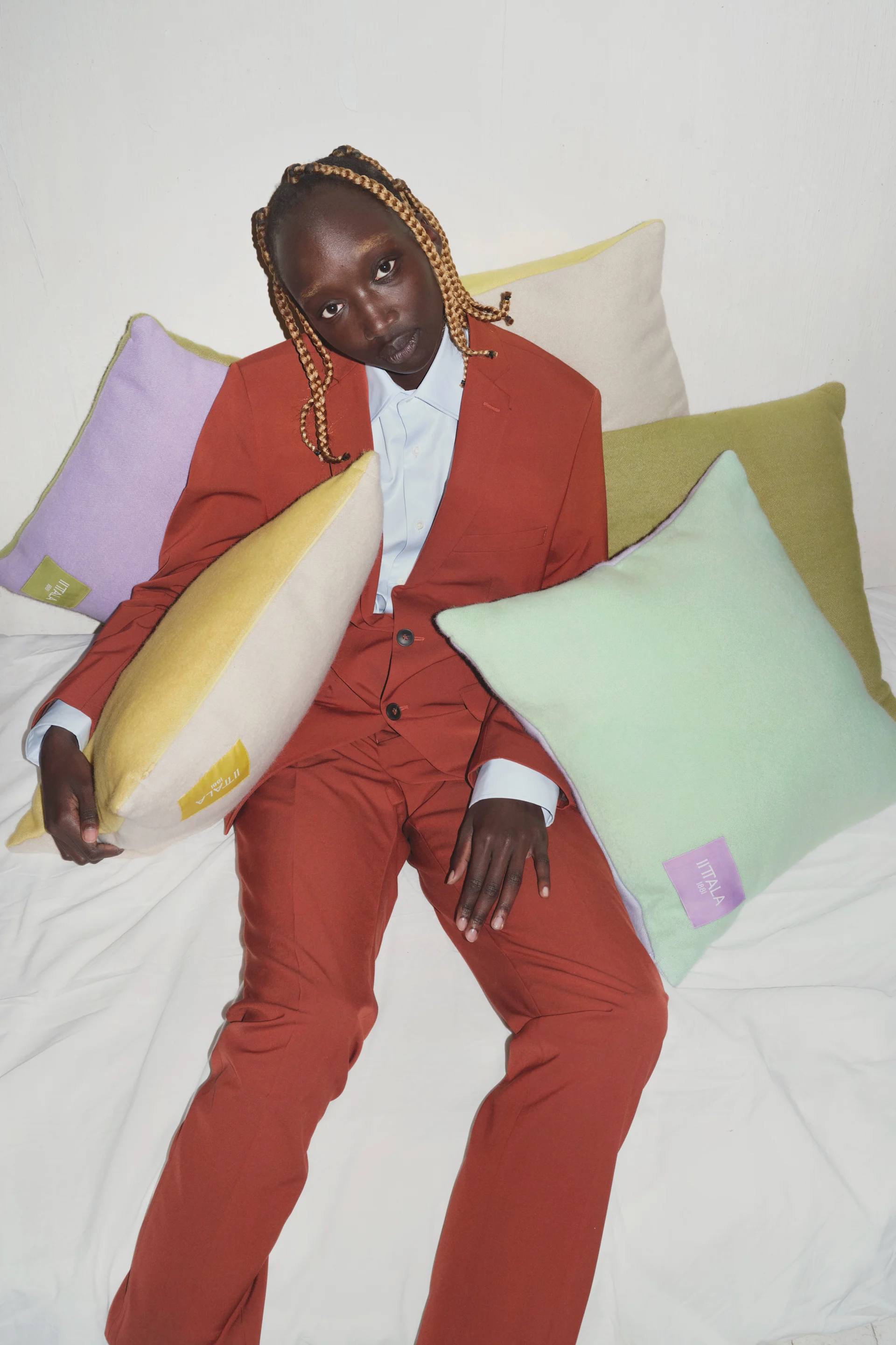 Puter fra Iittala i pastellfargene lilla, mint og gul.