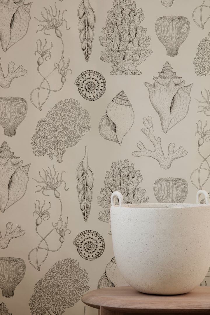 Ferdig tapet fra Ferm Living klar til å bli dekorert i hjem å elske over hele verden.