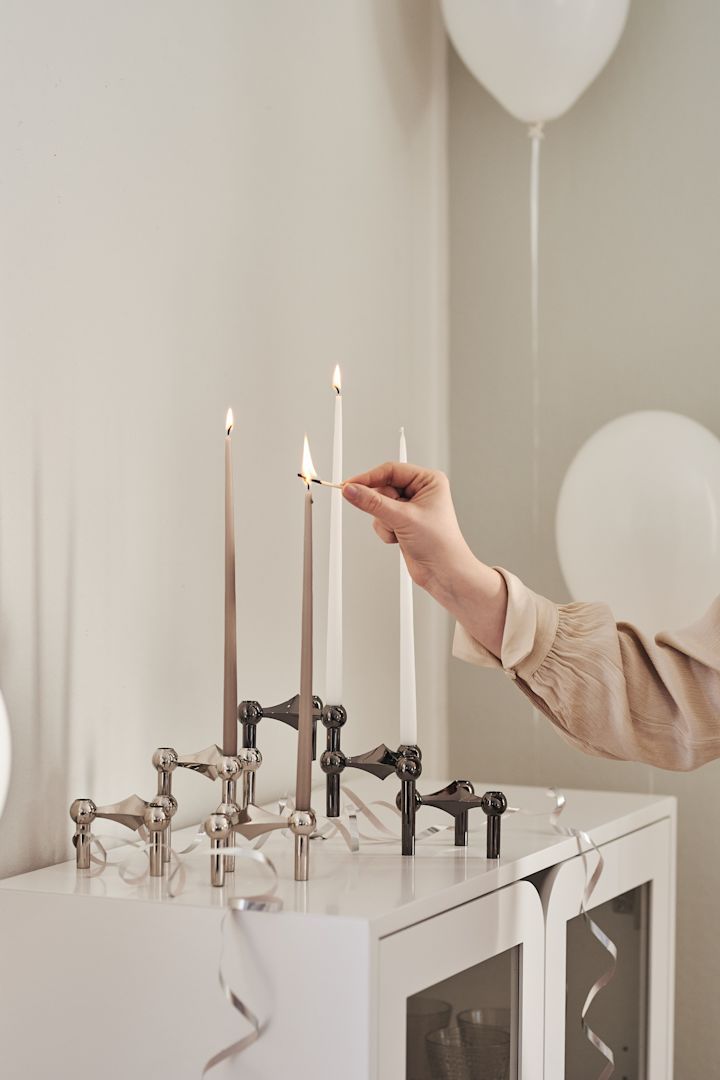 Tidløse designgaver - STOFF Nagel lysestake i flere farger. 
