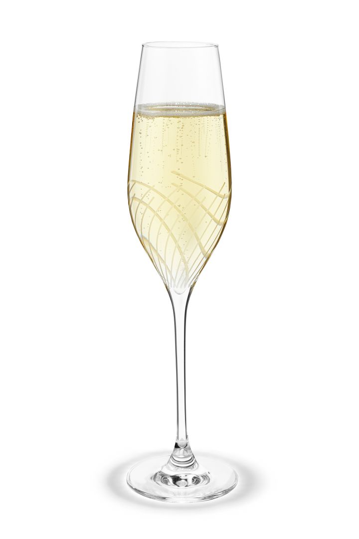 Cabernet Line champagneglass 2-pakning fra Holmegaard den perfekte bryllupsgaven til brudeparet som liker sprudlevann!